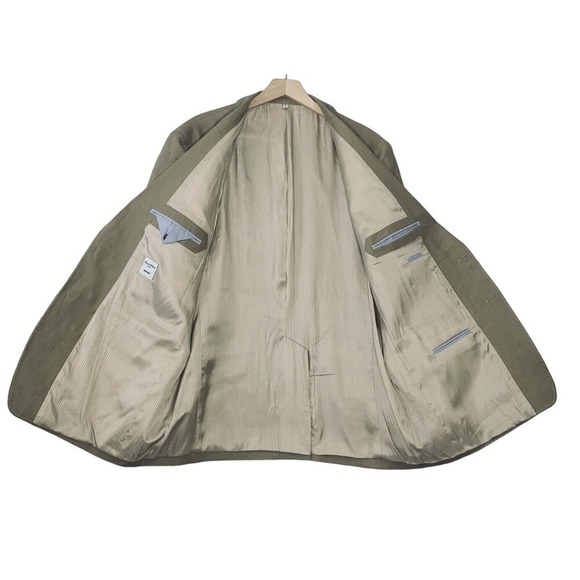 Murano Baird McNutt Linen Sport Coat Mens Size XL Camel Tan Surgeons Cuffs $295 - Picture 6 of 11